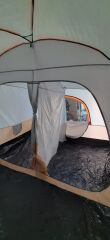 SHUFA BEJ Aile Boyu Büyük Kamp Çadırı 2 Oda 1 Salon 420*305*200 CM - ZP67 ( KUSURLU ÜRÜN )