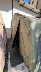 SHUFA Galaksi Serisi Yeşil | 13.68 m² Şişme Kamp Çadırı – 4 Mevsim – Geniş & Şeffaf Tavanlı – 380x360x220 cm ( KUSURLU ÜRÜN )