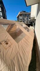 SHUFA GLAMPING Family Şişme Kamp Çadırı Bej Renk 300*400*200 CM -Şeffaf Pencereli ve Kapılı (KUSURLU ÜRÜN)