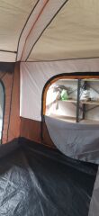 SHUFA KAHVERENGİ Aile Boyu Büyük Kamp Çadırı 2 Oda 1 Salon 420*305*200 CM - ZP68 ( KUSURLU ÜRÜN )