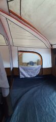 SHUFA KAHVERENGİ Aile Boyu Büyük Kamp Çadırı 2 Oda 1 Salon 420*305*200 CM - ZP68 ( KUSURLU ÜRÜN )