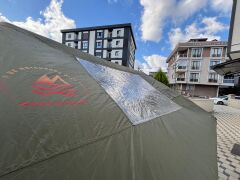 GLAMPING Family Şişme Kamp Çadırı 300*400*200 CM (YEŞİL) Şeffaf Pencereli ve Kapılı ( KUSURLU ÜRÜN )