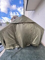 GLAMPING Family Şişme Kamp Çadırı 300*400*200 CM (YEŞİL) Şeffaf Pencereli ve Kapılı ( KUSURLU ÜRÜN )