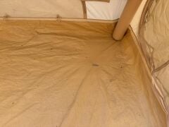 SHUFA GLAMPING Family Şişme Kamp Çadırı Bej Renk 300*400*200 CM -Şeffaf Pencereli ve Kapılı ( KUSURLU ÜRÜN )