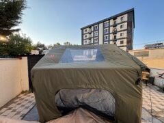 SHUFA Galaksi Serisi Yeşil Renk 8 m² Şişme Kamp Çadırı – 4 Mevsim – Geniş & Şeffaf Tavanlı – 315x250x220 cm-ZP87 ( KUSURLU ÜRÜN )