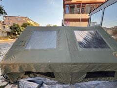 GLAMPING Family Şişme Kamp Çadırı 300*400*200 CM (YEŞİL) Şeffaf Pencereli ve Kapılı ( KUSURLU ÜRÜN )