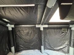 SHUFA Galaksi Serisi Yeşil | 13.68 m² Şişme Kamp Çadırı – 4 Mevsim – Geniş & Şeffaf Tavanlı – 380x360x220 cm ( KUSURLU ÜRÜN )