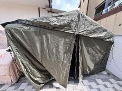SHUFA Galaksi Serisi Yeşil | 13.68 m² Şişme Kamp Çadırı – 4 Mevsim – Geniş & Şeffaf Tavanlı – 380x360x220 cm ( KUSURLU ÜRÜN )