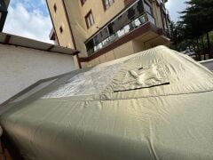 SHUFA Galaksi Serisi Yeşil | 13.68 m² Şişme Kamp Çadırı – 4 Mevsim – Geniş & Şeffaf Tavanlı – 380x360x220 cm ( KUSURLU ÜRÜN )