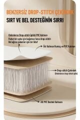 Çift Kişilik Şişme Yatak 200x140x20 cm – Drop Stitch Teknolojili, Hava Kaçırmaz, Lüks ve Konforlu Hava Yatağı