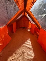 GLAMPING Family Şişme Kamp Çadırı 300*400*200 CM (TURUNCU) ( KUSURLU ÜRÜN )
