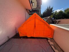 GLAMPING Family Şişme Kamp Çadırı 300*400*200 CM (TURUNCU) ( KUSURLU ÜRÜN )