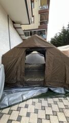 SHUFA GALAKSİ SERİSİ 17.2 Metrekare Otomatik Şişme Çadır 480*360*230CM Şeffaf Pencereli ve Kapılı Yeşil Renk ( KUSURLU ÜRÜN )
