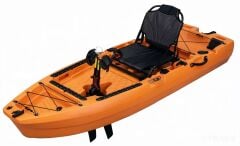 SHUFA 2,4M Parçalı Pedallı Balıkçı Kanosu, Tek Kişilik Balık Avı Kayak, 150kg Taşıma Kapasitesi