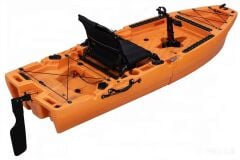 SHUFA 2,4M Parçalı Pedallı Balıkçı Kanosu, Tek Kişilik Balık Avı Kayak, 150kg Taşıma Kapasitesi