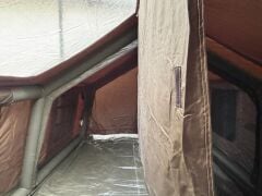 SHUFA GALAKSİ SERİSİ 17.2 Metrekare Otomatik Şişme Çadır 480*360*230CM Şeffaf Pencereli ve Kapılı Yeşil Renk ( KUSURLU ÜRÜN )