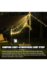 SHUFA 10 Metre Led Kamp Lambası BEJ