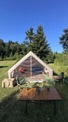 SHUFA Family Şişme Kamp Çadırı 300*400*200 CM -Şeffaf Pencereli ve Kapılı