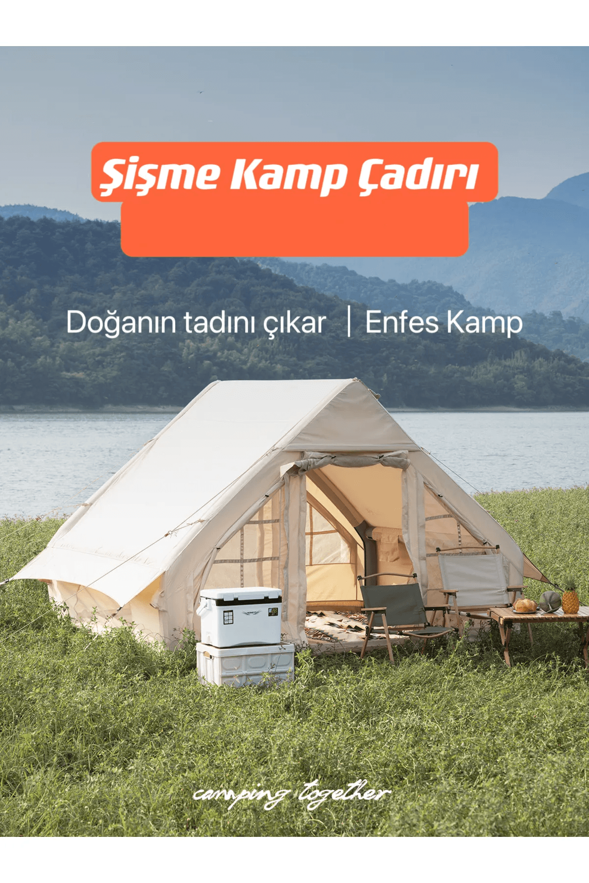 SHUFA Otomatik Şişme Çadır 4 Mevsim (şeffaf pencere yok)