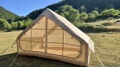 SHUFA Otomatik Şişme Çadır 4 Mevsim 6 m2 Bej Renk (şeffaf pencere yok)