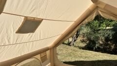 SHUFA Otomatik Şişme Çadır 4 Mevsim 6 m2 Bej Renk (şeffaf pencere yok)