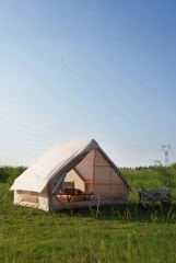 SHUFA Otomatik Şişme Çadır 4 Mevsim 6 m2 Bej Renk (şeffaf pencere yok)