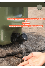 SHUFA Açık Su Konteyneri Piknik Kamp Içme Kova Depolama Taşıyıcı Yeşil 12L