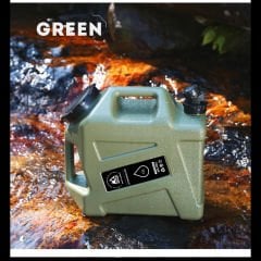 SHUFA Açık Su Konteyneri Piknik Kamp Içme Kova Depolama Taşıyıcı Yeşil 12L