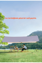 SHUFA Glamping 500*300CM Tarp Güneş ve Rüzgar Koruma Tentesi-ZP60