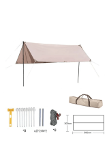SHUFA Glamping 500*300CM Tarp Güneş ve Rüzgar Koruma Tentesi-ZP60