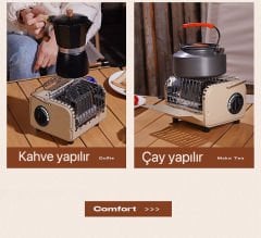 ÇOK FOKSİYONLU PORTATİF KAMP SOBASI