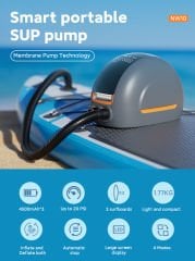 SHUFA GLAMPING Elektrikli pompa 20PSI kademeli taşınabilir hava pompası