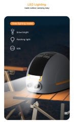 SHUFA GLAMPING Elektrikli pompa 20PSI kademeli taşınabilir hava pompası