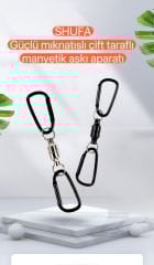 SHUFA Güçlü Mıknatıslı Çift Taraflı Manyetik Askı Aparatı 2 ADET