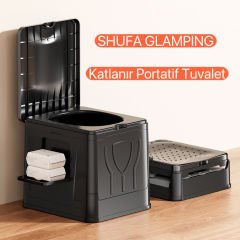 SHUFA Katlanır Portatif Tuvalet - Büyütülmüş boyut