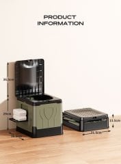 SHUFA Katlanır Portatif Tuvalet - Büyütülmüş boyut