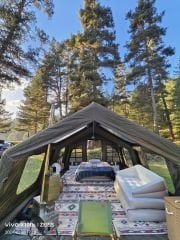 SHUFA GALAKSİ SERİSİ 17.2 Metrekare Otomatik Şişme Yeşil Çadır 480*360*230CM Şeffaf Pencereli ve Kapılı - ZP65