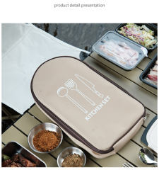 SHUFA BEJ RENK MUTFAK ÇANTASI – KAMP MUTFAK ÇANTASI