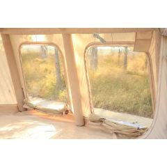 SHUFA Galaksi Serisi | 13.68 m² Geniş Otomatik Şişme Kamp Çadırı (380x360x220 cm) – 4 Mevsim – Şeffaf Tavanlı – Dayanıklı