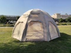 SHUFA GLAMPING 19.6 Metrekare Bej Renk Küresel kubbe şişme çadır-ZP72