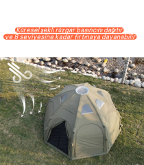 SHUFA GLAMPING 19.6 Metrekare Küresel kubbe şişme çadır