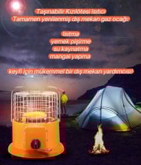 SHUFA GLAMPING Portatif Tüplü Soba