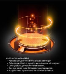 SHUFA GLAMPING Portatif Tüplü Soba