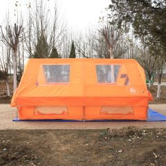 GLAMPING Family Şişme Kamp Çadırı 300*400*200 CM (TURUNCU)