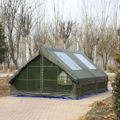 GLAMPING Family Şişme Kamp Çadırı 300*400*200 CM (YEŞİL) Şeffaf Pencereli ve Kapılı