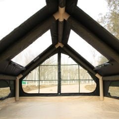 GLAMPING Family Şişme Kamp Çadırı 300*400*200 CM (YEŞİL) Şeffaf Pencereli ve Kapılı