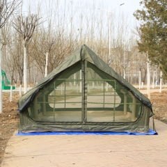 GLAMPING Family Şişme Kamp Çadırı 300*400*200 CM (YEŞİL) Şeffaf Pencereli ve Kapılı