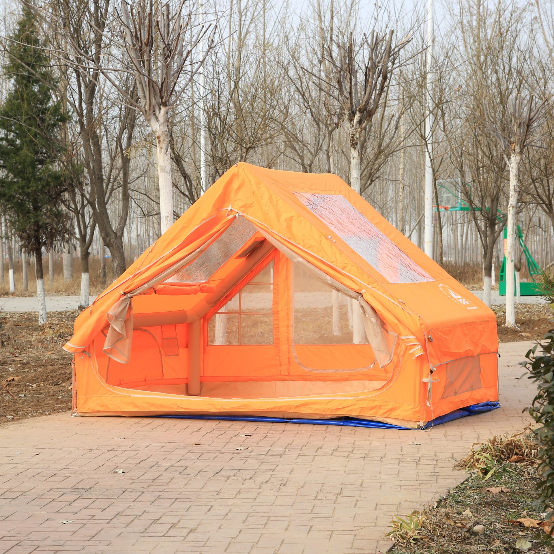 6 Metrekare Otomatik Şişme Çadır 300*200*210cm (TURUNCU)
