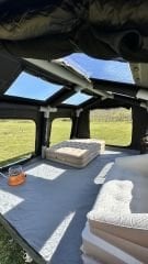 SHUFA Galaksi Serisi Yeşil | 13.68 m² Şişme Kamp Çadırı – 4 Mevsim – Geniş & Şeffaf Tavanlı – 380x360x220 cm