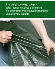 Shufa Su Geçirmez Çok Amaçlı Branda – 3x2m, 4x3m, 3.8x3.6m, 4.8x3.6m Ölçü Seçenekleriyle